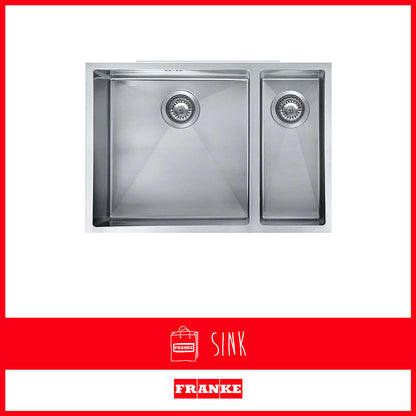 Franke Sink Double Bowl Planar PZX 160-45 SBR