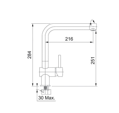 Franke Tap Essenza Plus Swivel Chrome CT304C