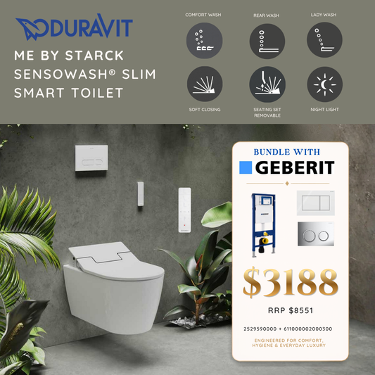 Duravit ME by Starck SensoWash® Slim Smart Toilet Bundle
