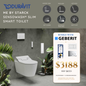 Duravit ME by Starck SensoWash® Slim Smart Toilet Bundle