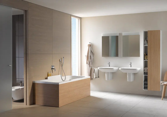 Wall-mounted basin example