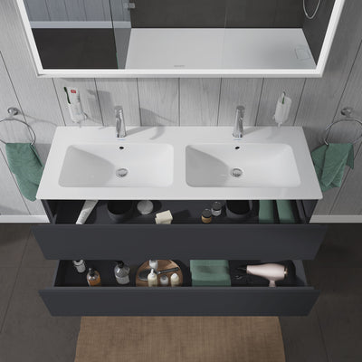 Double sink basin example